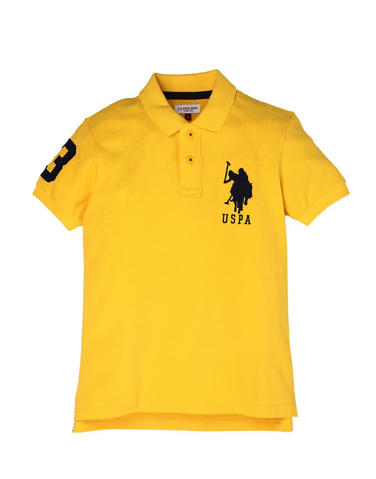 U.S. Polo Assn. Boys Casual Wear Solid Polo T-Shirt